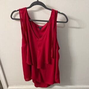 Torrid Hot Pink Layered Sleeveless Blouse